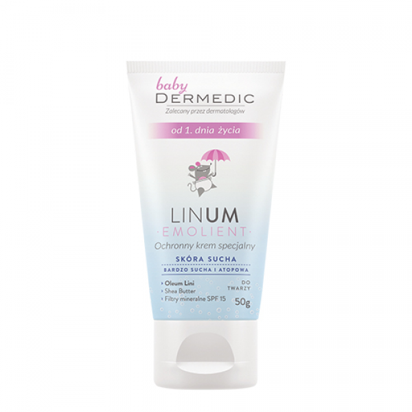EMOLIENT LINUM BABY Special Protecting Face Cream SPF 15 From The 1st Day Of Life